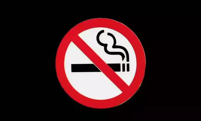 ilustracao mostra placa de proibido fumar 1 18740