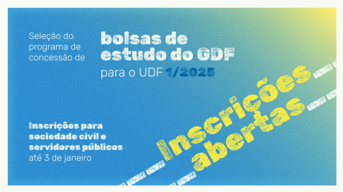 UDF 1 2025 Inscricoes abertas banner