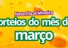 Nota Fiscal Mineira vai distribuir R$ 487 mil em prêmios no mês de março nota fiscal