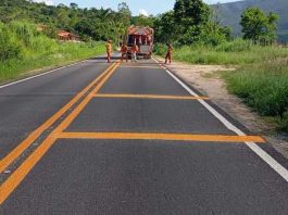 Com foco em sinalização, DER inicia programa para diminuir acidentes graves e fatais nas estradas Estrada
