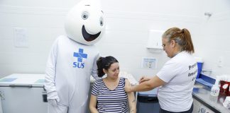 Sábado é Dia D de vacinação contra doenças respiratórias Vacinação gestante. Foto Jhonatan Cantarelle Agência Saúde DF